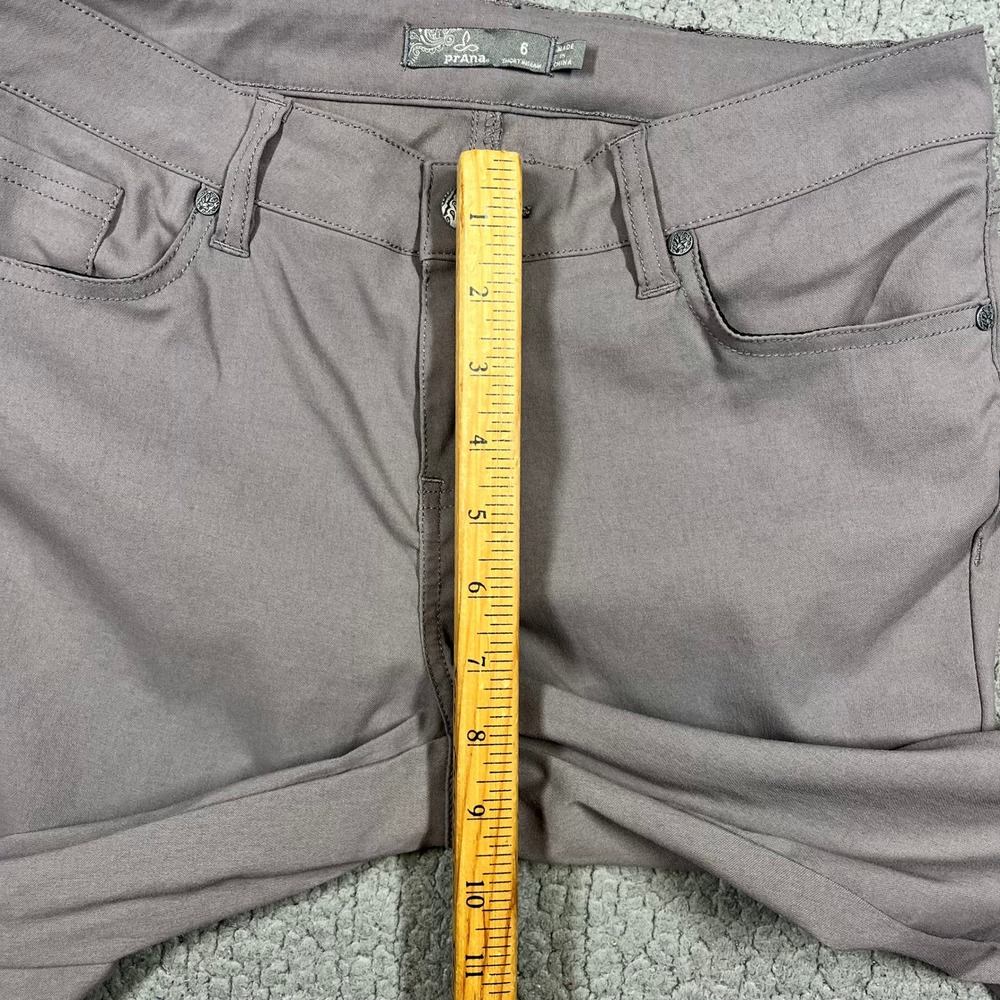 Prana Kara Pants Womens 6 Short Inseam Mauve Taupe Slim Fit Stretch Nylon Blend - Picture 8 of 11